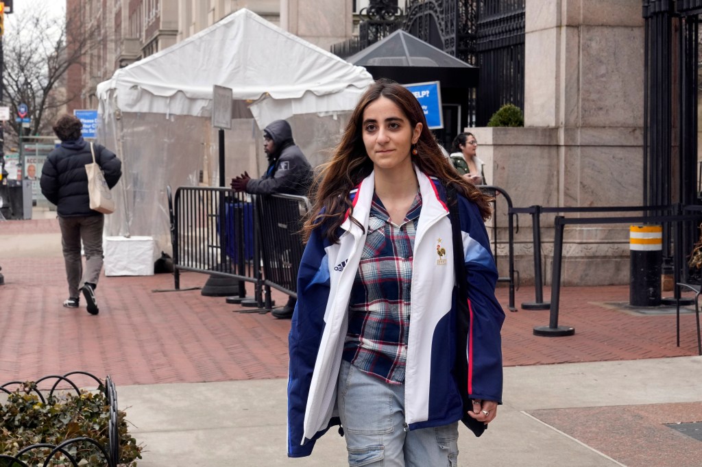 Maryam Alwan, of the Columbia Students for Justice in Palestine, was accused of knowing about the Oct. 7 terror attack ahead of time.