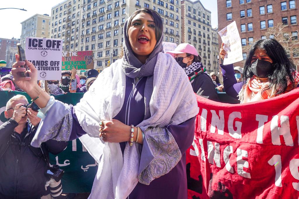 Nerdeen Kiswani was accused of leading the most vocal support for Hamas as part of the Within Our Lifetime-United for Palestine group.