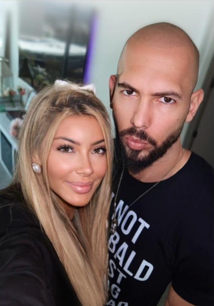 Andrew Tate and Bri Stern taking a selfie in an apartment, a day before a domestic incident