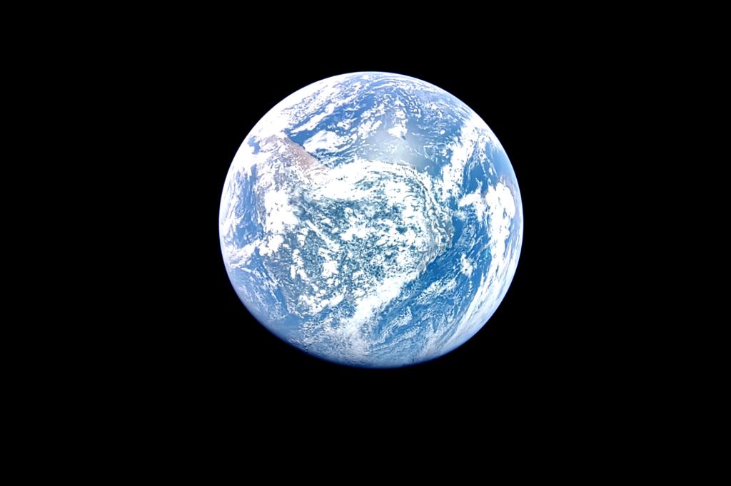 The Blue Ghost lunar lander captured this image of Earth on Jan. 23, 2025.