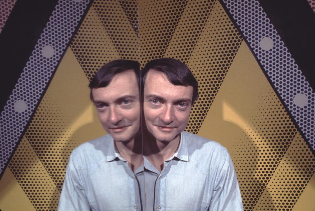 Lichtenstein in his NYC studio – next door to the recently sold space – in 1968.