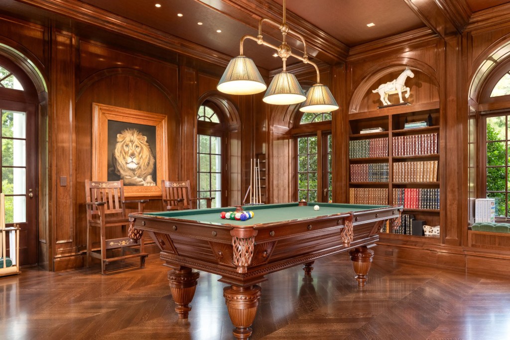 The billiards room. 