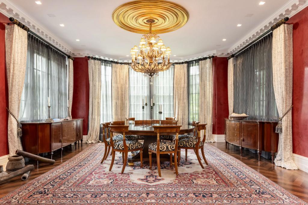 The dining room.