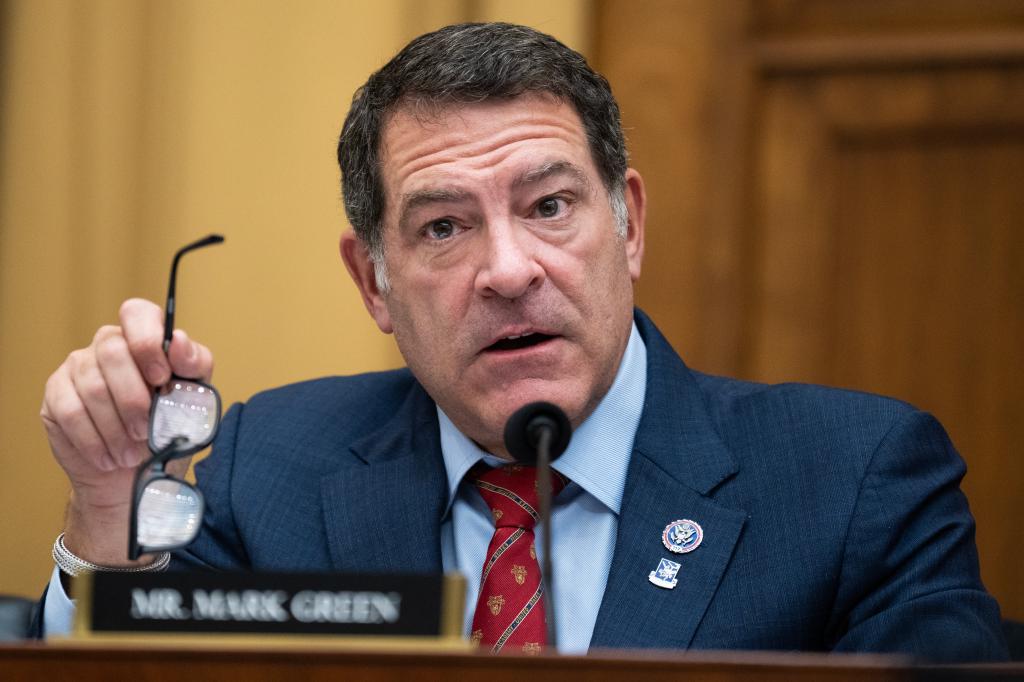 Rep. Mark Green, R-Tenn., questions Ronald Rowe, acting director of the U.S. Secret Service, during the House Task Force on the Attempted Assassination of Donald J. Trump hearing titled "Secret Service Security Failures and the Attempts to Assassinate President-Elect Donald J. Trump," in Rayburn building on Thursday, December 5, 2024.