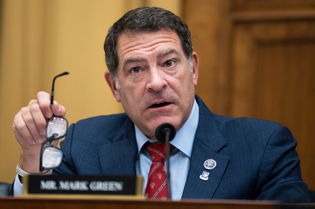 Rep. Mark Green, R-Tenn., questions Ronald Rowe, acting director of the U.S. Secret Service, during the House Task Force on the Attempted Assassination of Donald J. Trump hearing titled "Secret Service Security Failures and the Attempts to Assassinate President-Elect Donald J. Trump," in Rayburn building on Thursday, December 5, 2024.
