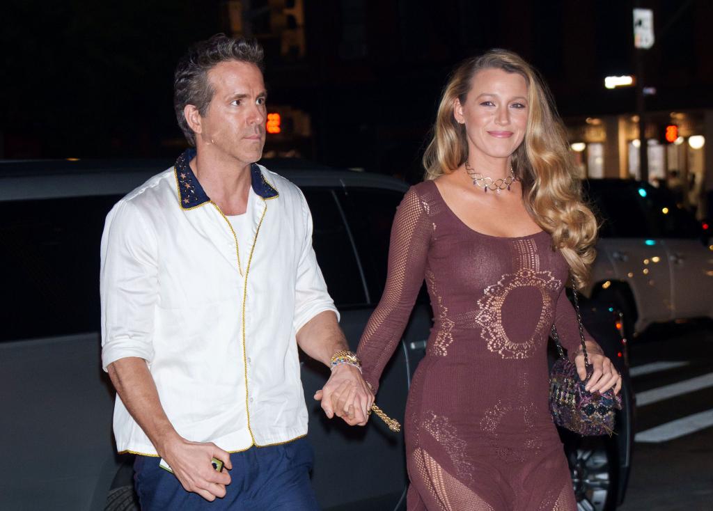 Ryan Reynolds and Blake Lively out in New York City in October 2024
