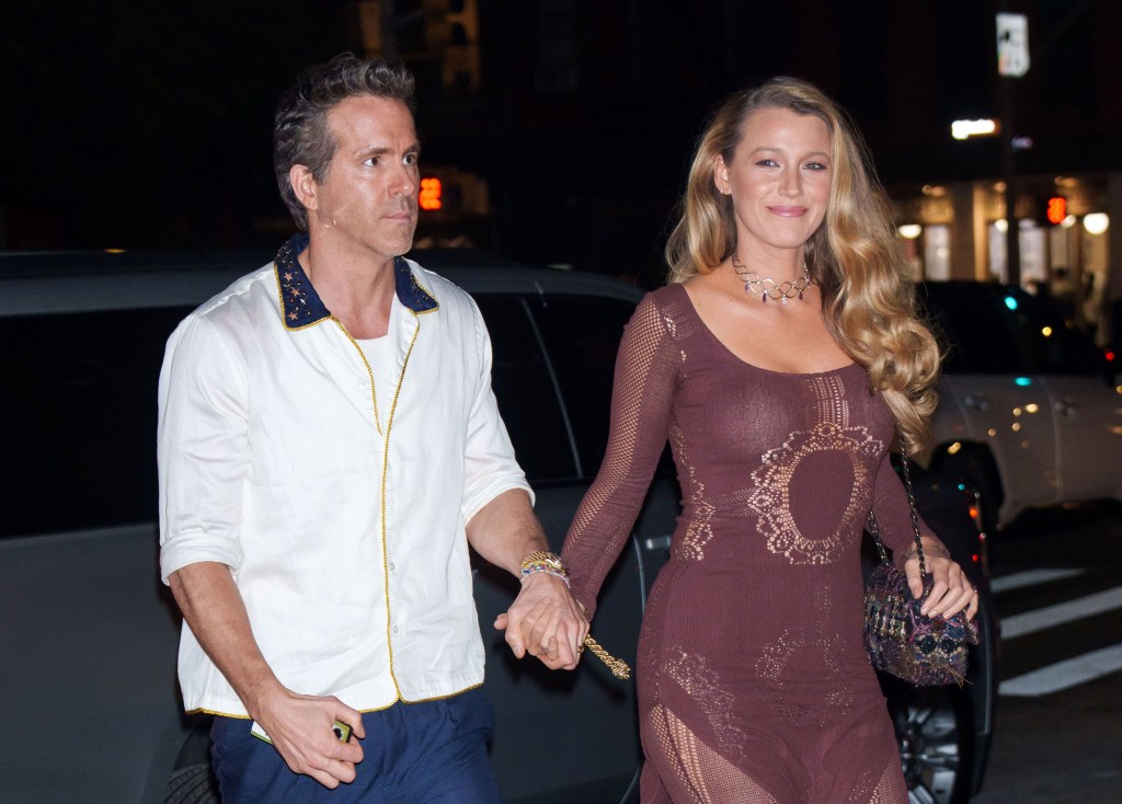 Ryan Reynolds and Blake Lively out in New York City in October 2024