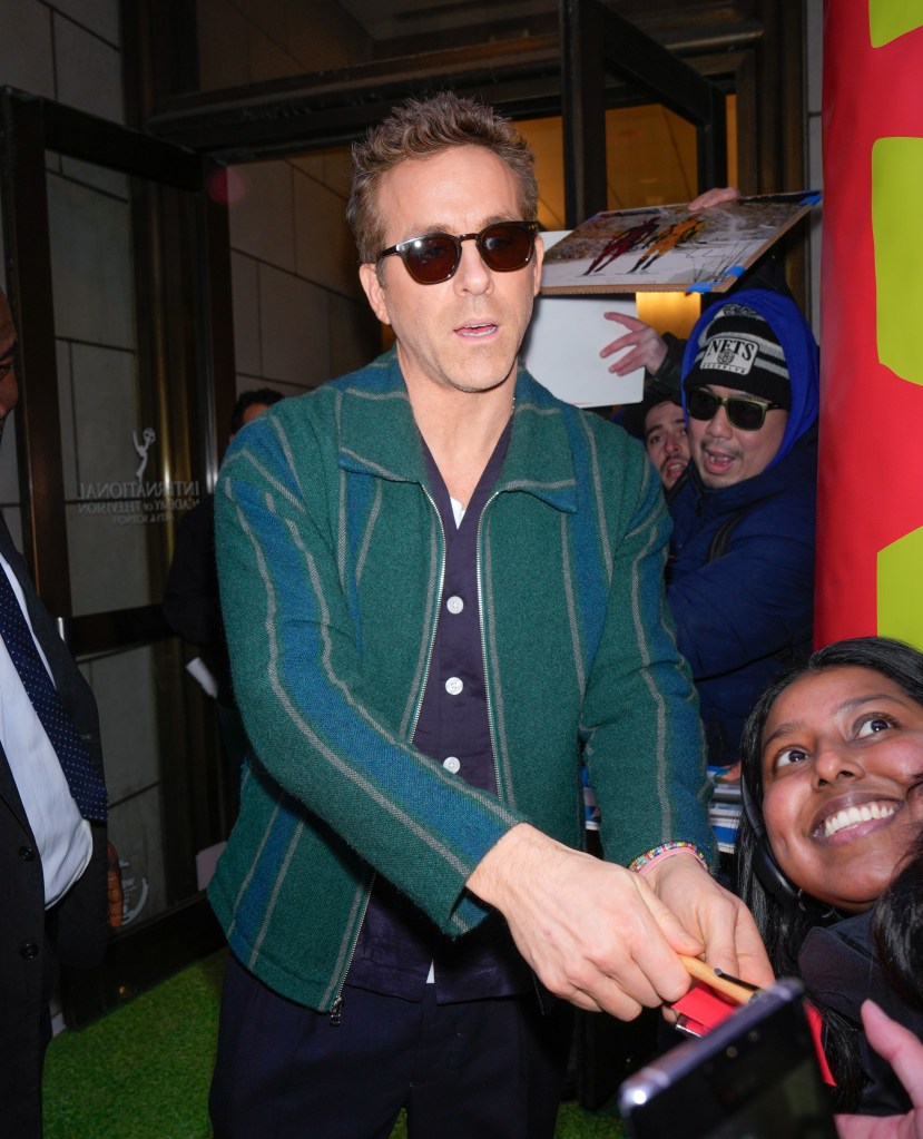 Ryan Reynolds is seen on January 30, 2025 in New York City. 
