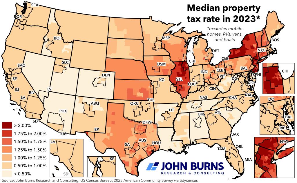 map of property tax rates 