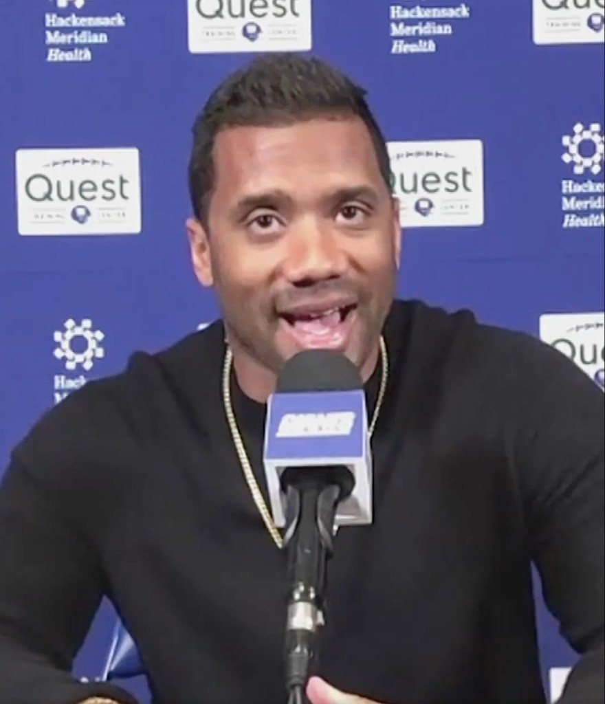 Russell Wilson is the Giants' new quarterback.