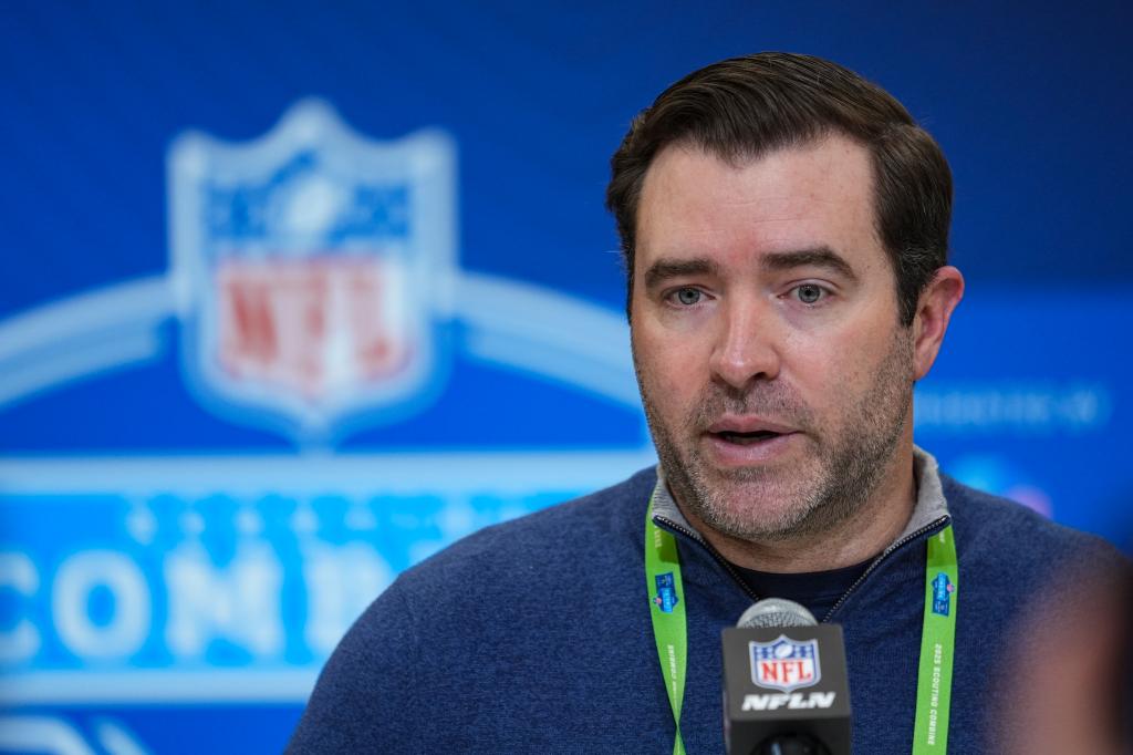 Tennessee Titans head coach Brian Callahan speaks during a press conference at the NFL football scouting combine in Indianapolis, Tuesday, Feb. 25, 2025.