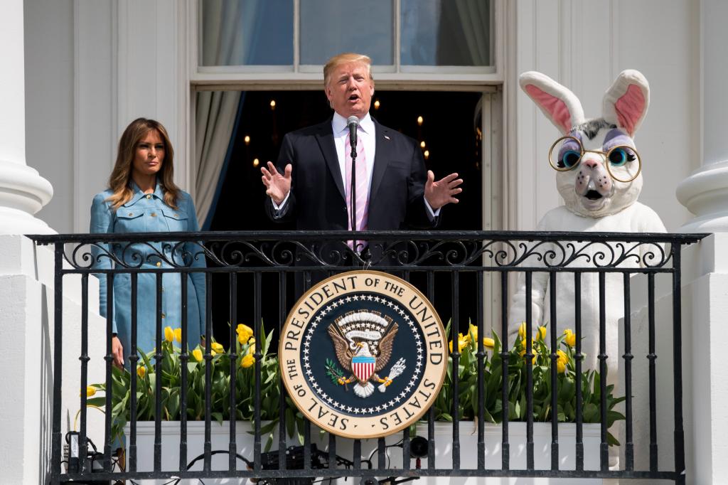 The event is typically funded by an egg-industry association. 