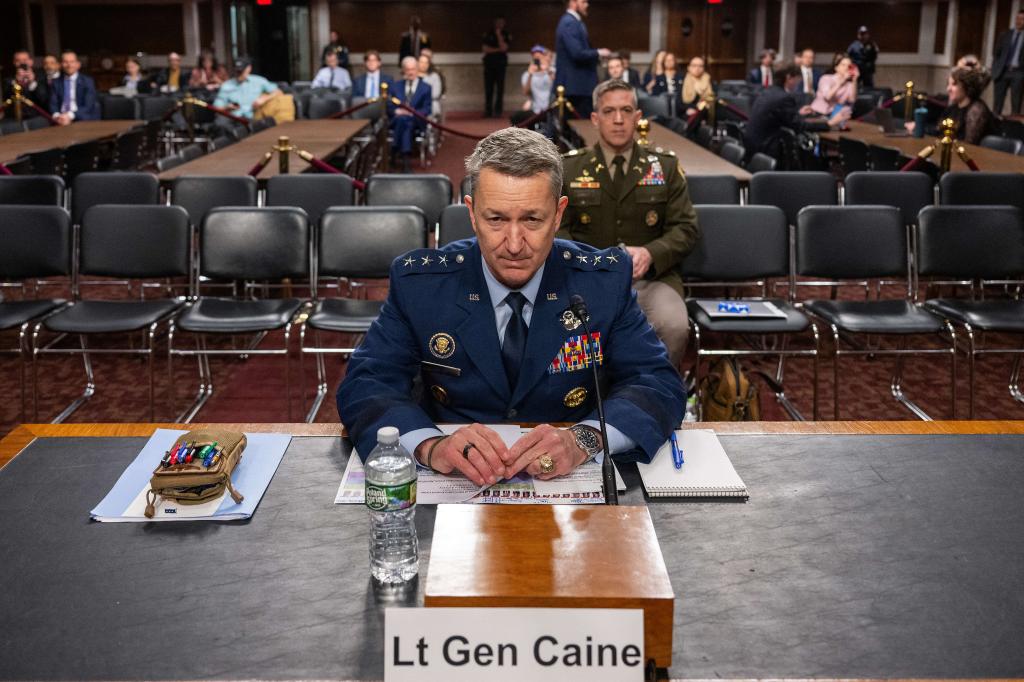 Caine testifies on Capitol Hill days before the Senates final vote of confirmation.