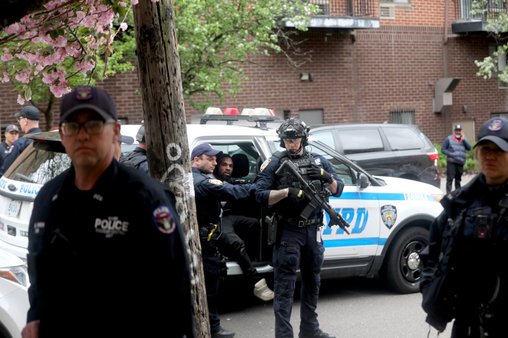 Marvin Dankwah, 29 (pictured) and Denzel Brown, 26, were charged with attempted murder in the early Sunday shooting of an off-duty NYPD cop, police said. 