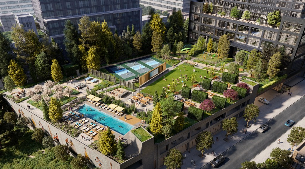 A rendering of The Orchard, an upcoming LIC development and the soon-to-be tallest residential tower in Queens.