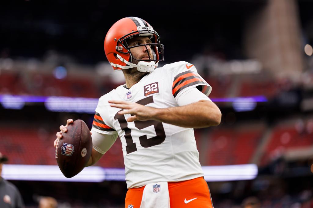 Joe Flacco with the Browns in 2023.