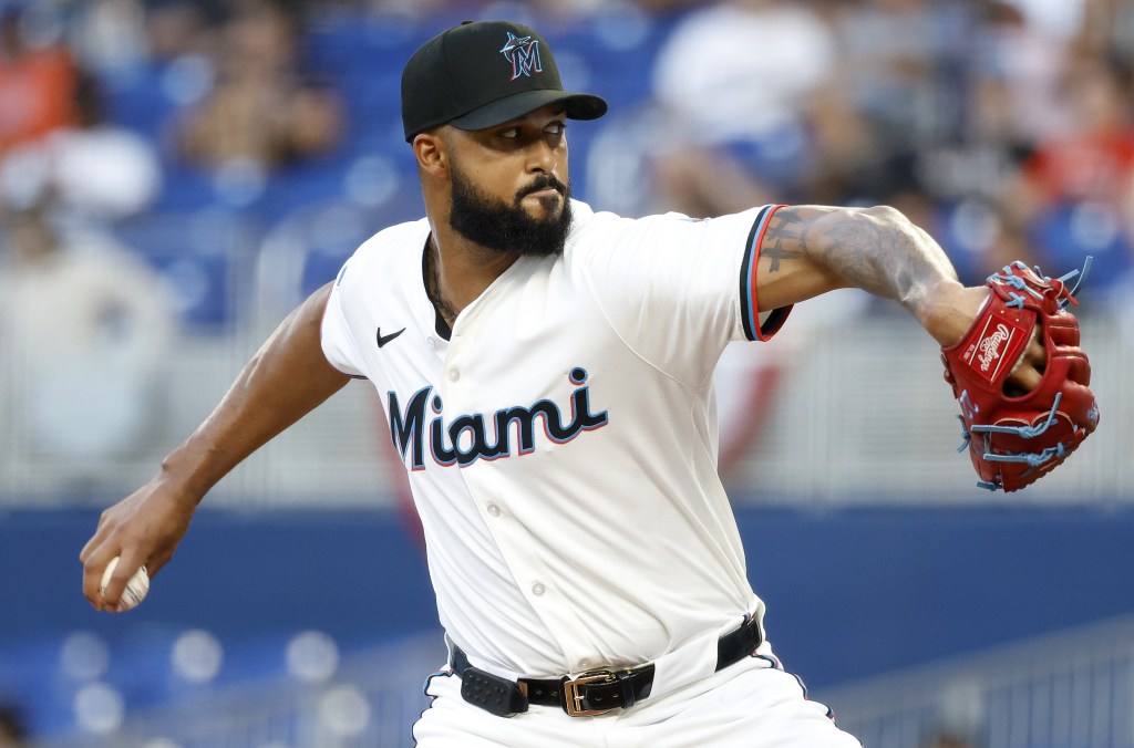 Sandy Alcantara, who allowed two runs in five innings, picked up his first win of the season in the Marlins' 4-2 victory over the Mets on April 1, 2025.