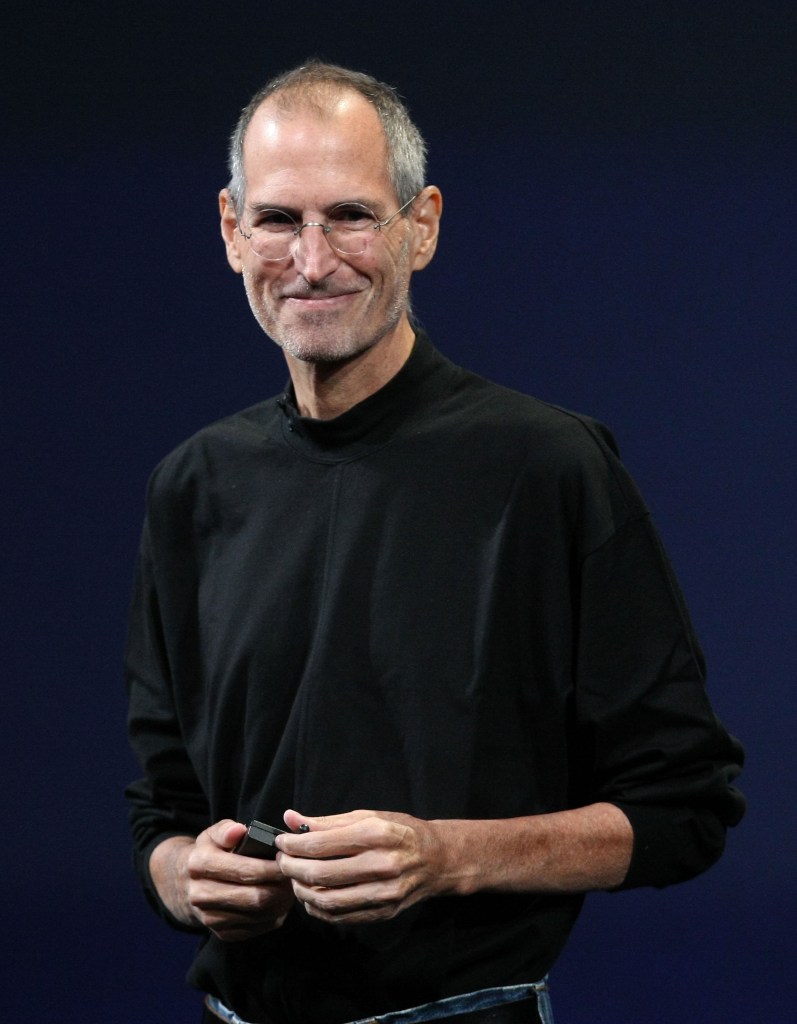 Apple CEO Steve Jobs speaking at a product announcement event in San Francisco, September 2009
