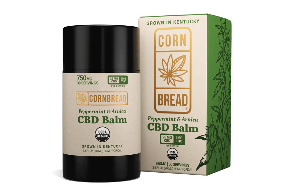 A container of CBD balm