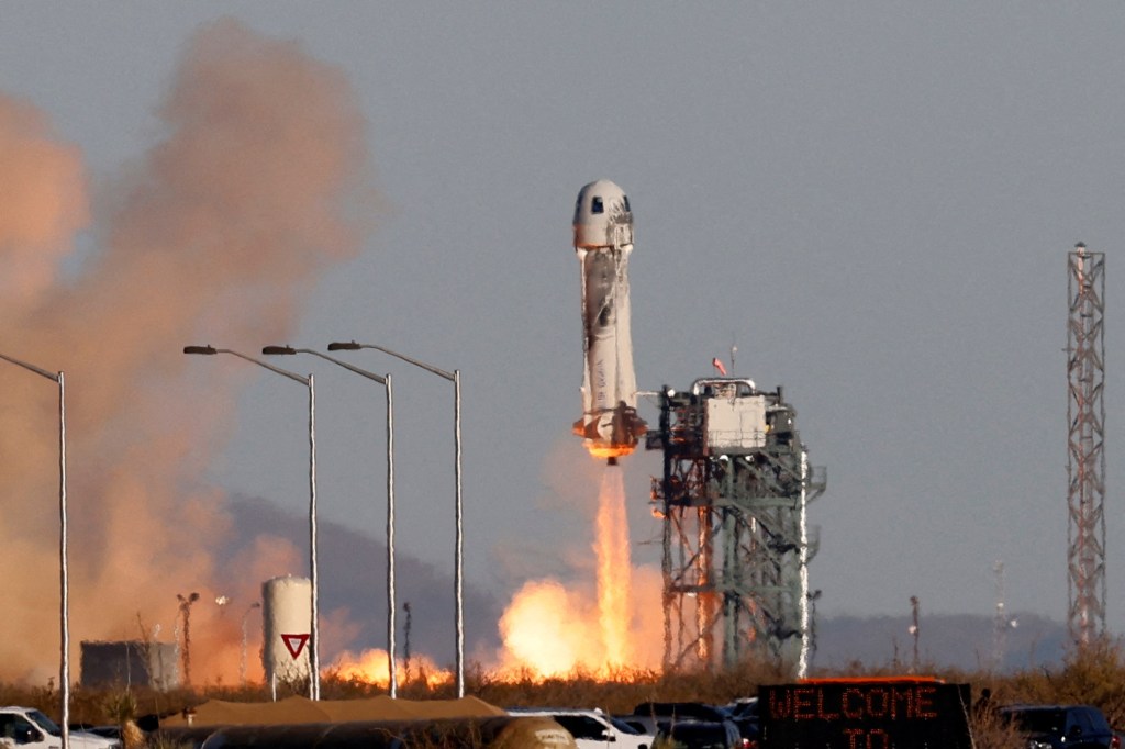The trip will mark Blue Origin's 11th human flight on the New Shepard rocket.