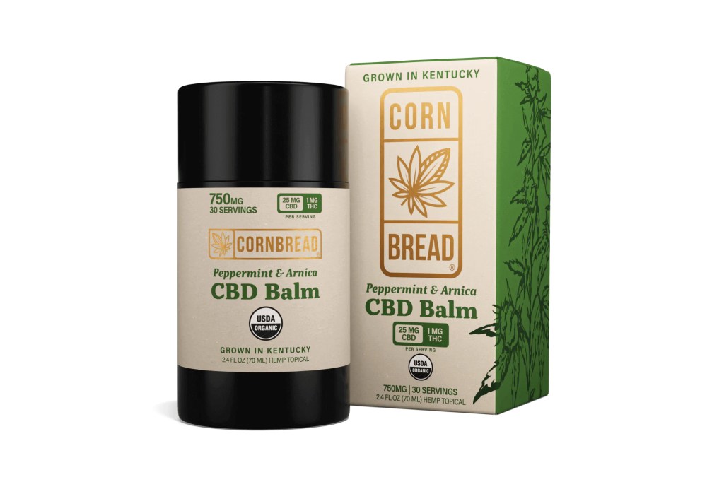 A container of CBD balm