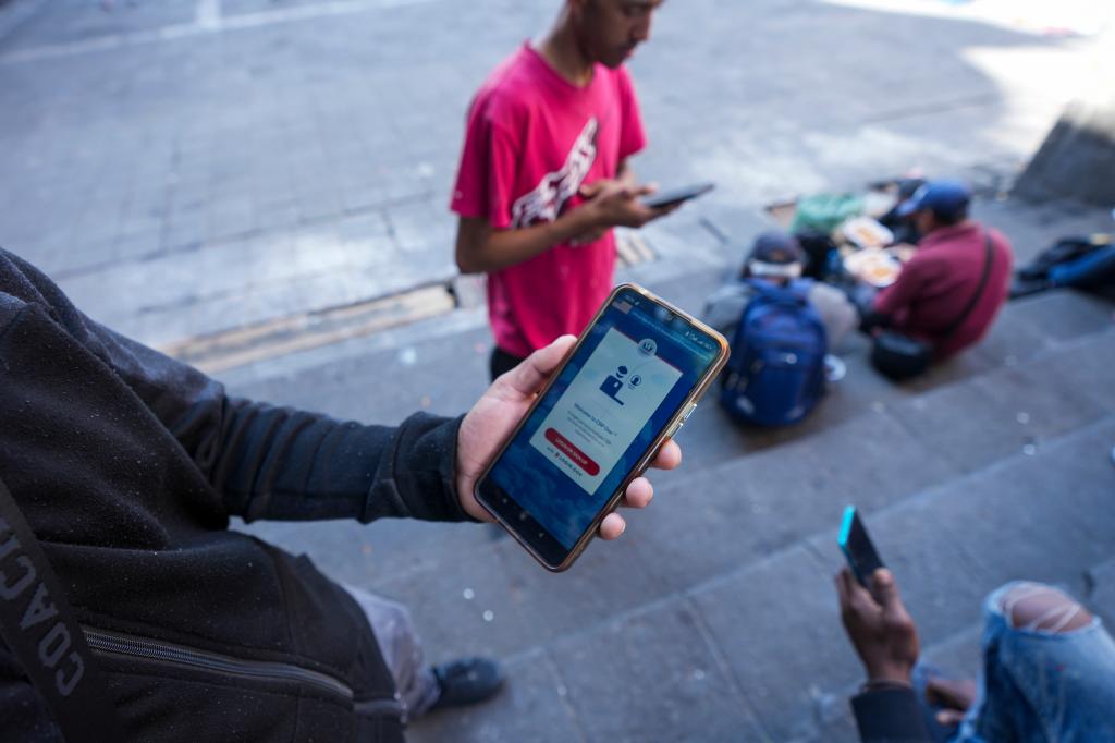 The smartphone app was used by nearly 1 million migrants over two years to enter the US.