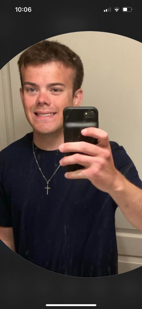 Phoenix Ikner smiles for a selfie in an undated photo shared by his biological mother on Facebook.
