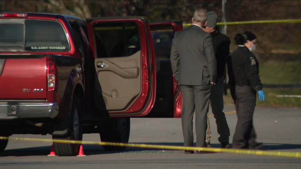 Shooting at upstate police barracks.