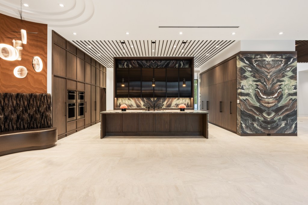 Interior details include 75 slabs of imported marble