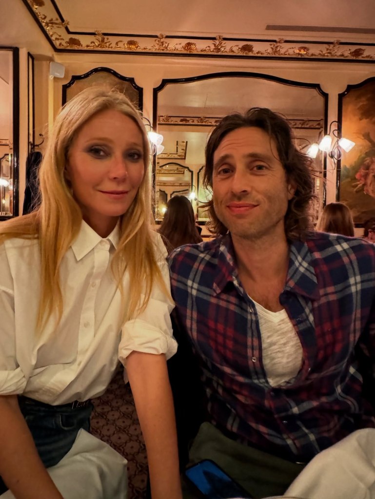 Gwyneth Paltrow in a selfie with her husband, Brad Falchuk. 