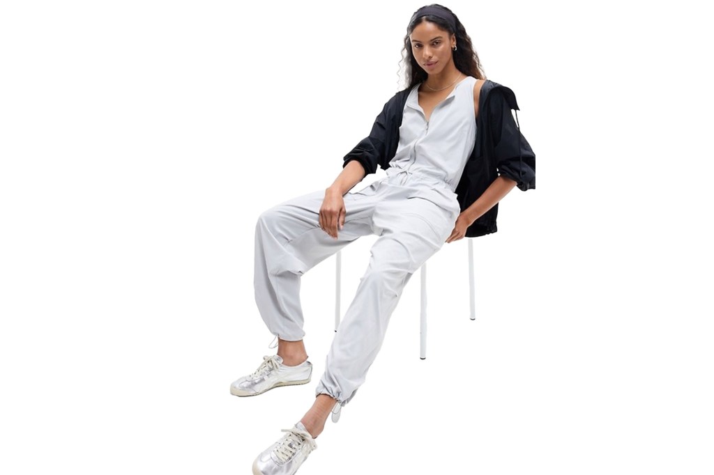 Woman in jumpsuit
