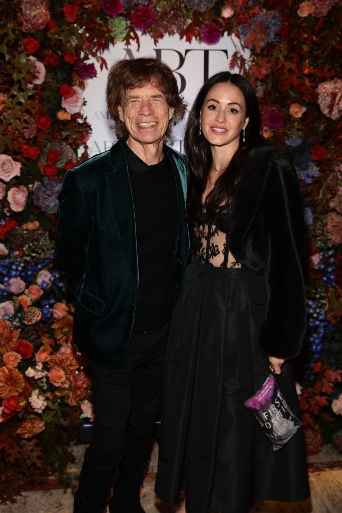 Mick Jagger and Melanie Hamrick attend the American Ballet Theatre Fall Gala at David H. Koch Theater at Lincoln Center on October 24, 2023 in New York City. 
