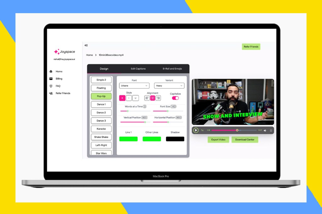 Joyspace AI Captions: Lifetime Subscription
