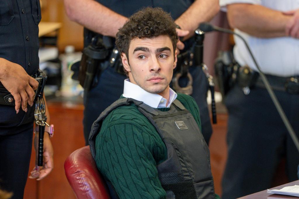 Luigi Mangione in court.