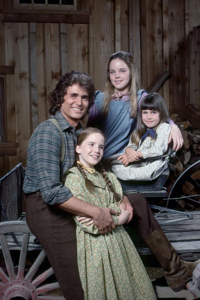 The "Little House on the Prairie" cast poses together.