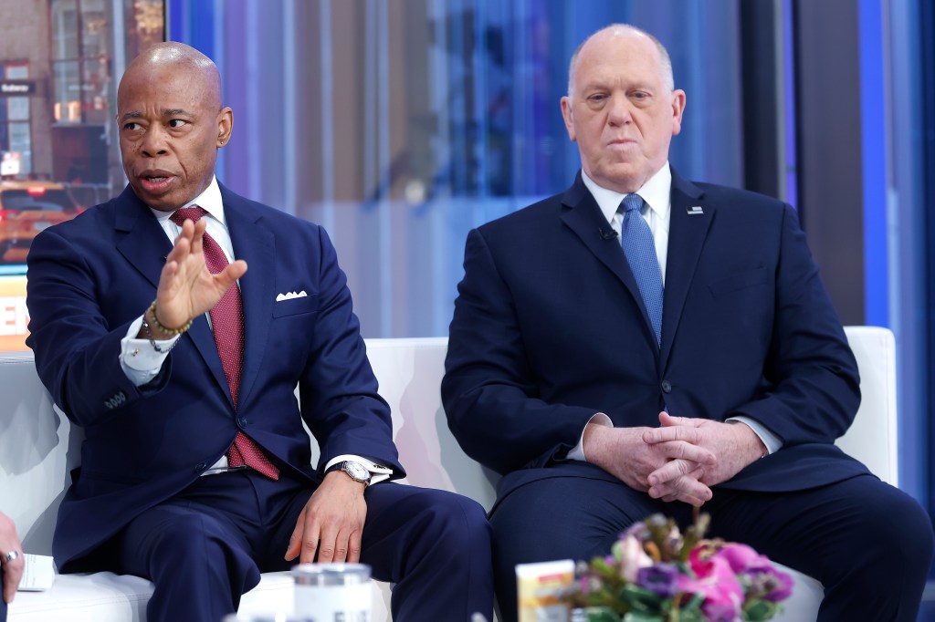 Eric Adams and Tom Homan