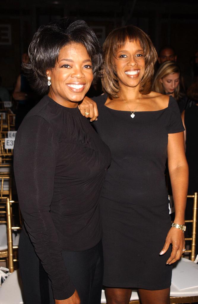 Oprah Winfrey and Gayle King at the Vera Wang Spring 2003 Collection Fashion Show