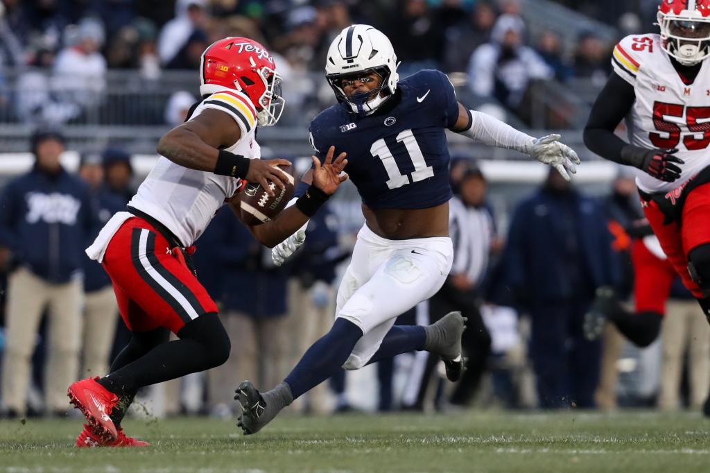 Abdul Carter is pictured during Penn State's game in November 2024.