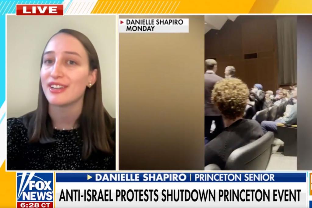 Princeton student says anti-Israel protesters called her "inbred swine" and told her to 'go back to Europe