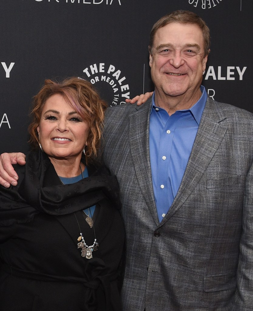 Roseanne Barr and John Goodman attend An Evening With The Cast Of "Roseanne" at The Paley Center for Media in NYC on March 26, 2018. 
