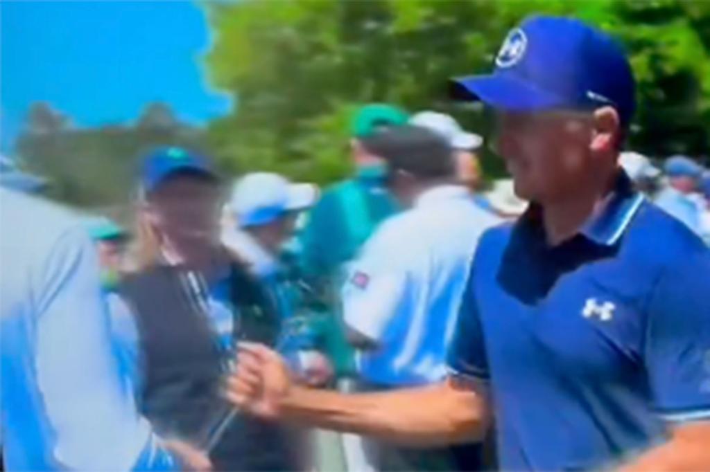Jordan Spieth went viral over a moment with a Masters patron on April 13, 2025.