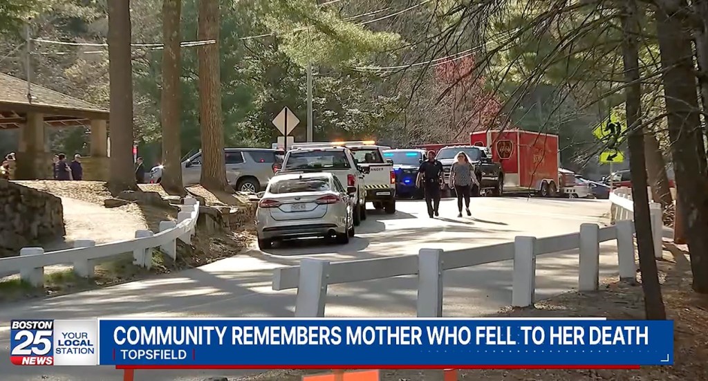 Married mother of four, Carolyn Sanger, 49, dropped between 50 and 75 feet at the Purgatory Chasm State Preservation around 2 p.m.