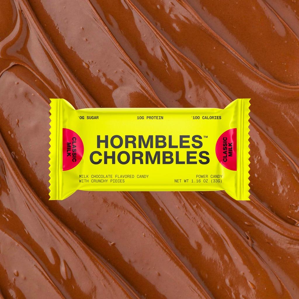 There are four flavors of Hormbles Chormbles, including Milk Chocolate.
