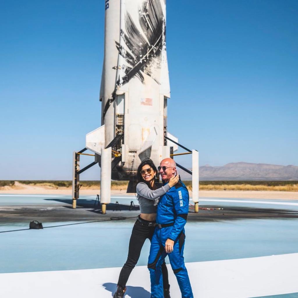 Lauren Sanchez and Jeff Bezos