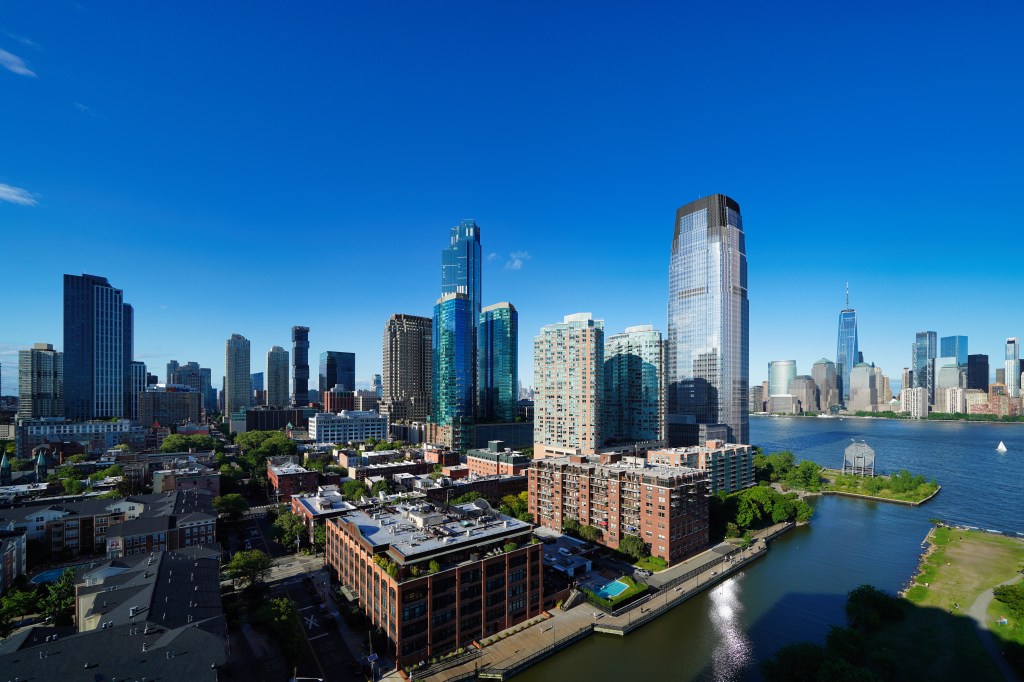 Jersey City and New York City.