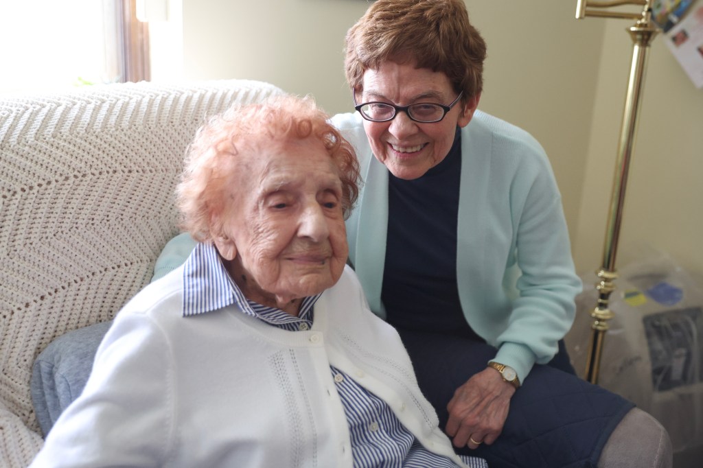 Piscatella with her close friend Sister Francis Daniel Kammer.