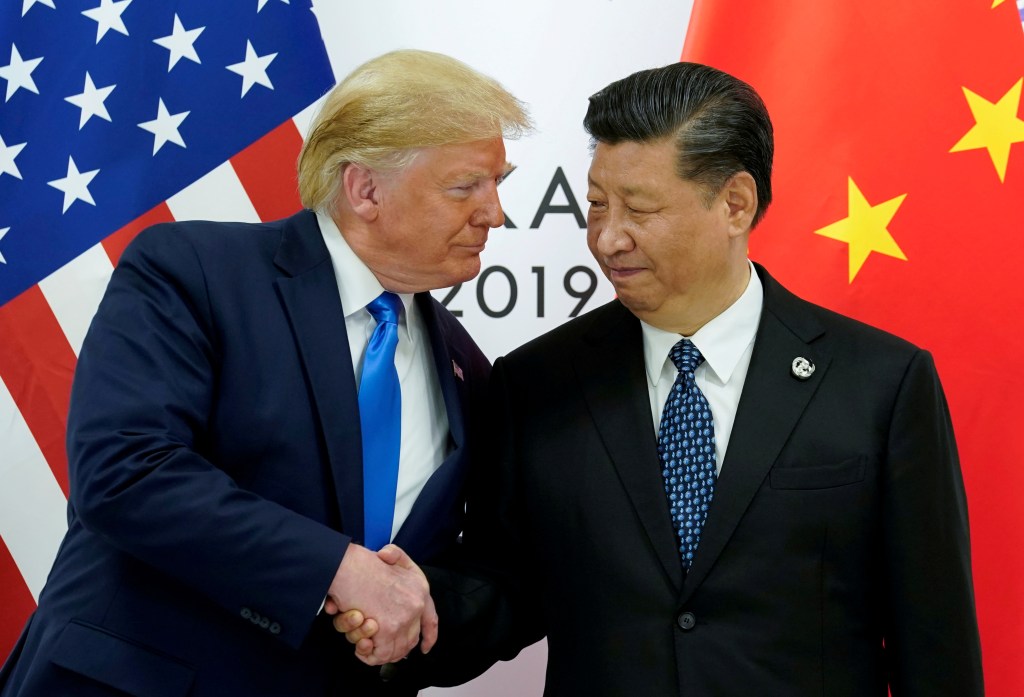 President Donald Trump meets with China's President Xi Jinping at the start of their bilateral meeting at the G20 leaders summit in Osaka, Japan, June 29, 2019.