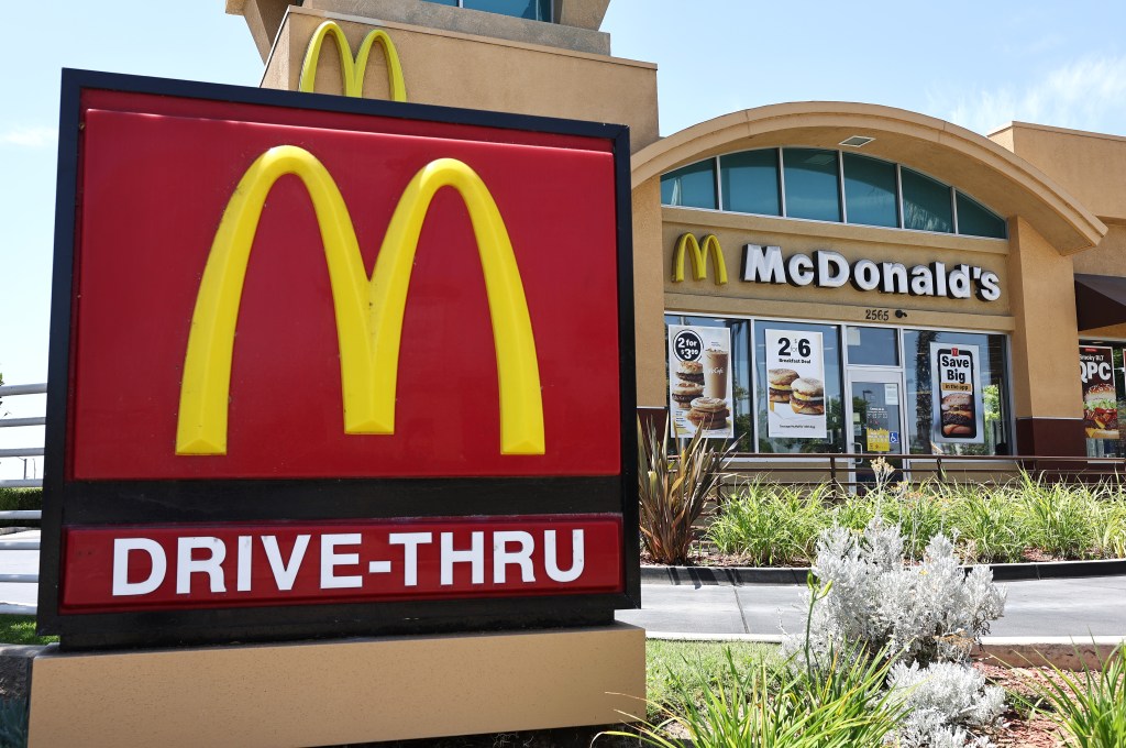 McDonald's restaurant in Burbank, California on July 22, 2024.
