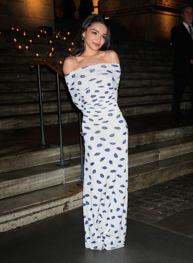 Rachel Zegler is seen on April 3, 2025 at the afterparty for "Good Night And Good Luck."