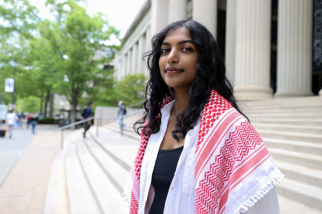 Class of 2025 president Megha M. Vemuri was banned by the university from Friday's undergraduate degree ceremony after her disruptive address